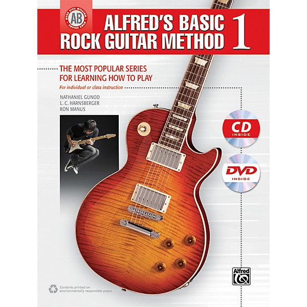 Alfred Alfred's Basic Rock Guitar Method 1 (Book/CD/DVD)