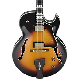 Open Box Ibanez LGB30 George Benson Signature Hollowbody Electric Guitar Level 2 Vintage Yellow Sunburst 194744679544