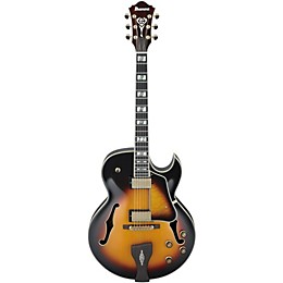 Open Box Ibanez LGB30 George Benson Signature Hollowbody Electric Guitar Level 2 Vintage Yellow Sunburst 190839510570
