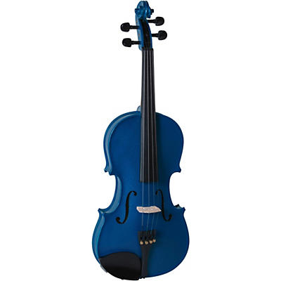 Cremona Sv-130Bu Series Sparkling Blue Violin Outfit 4/4 Size for sale