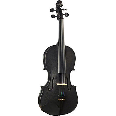 Cremona Sv-130Bk Series Sparkling Black Violin Outfit 4/4 Size for sale