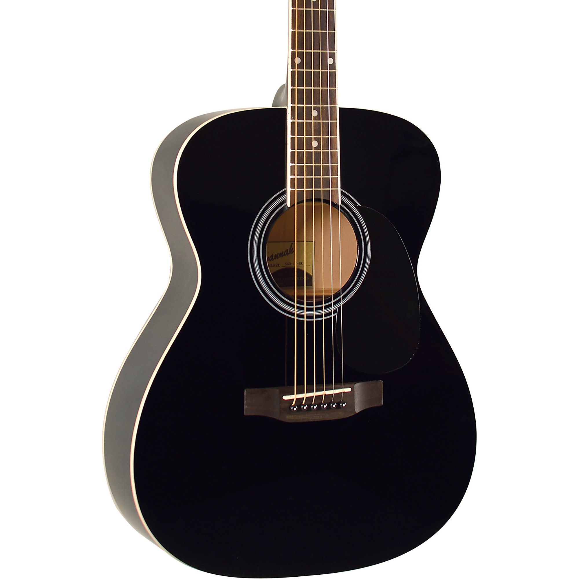 Savannah SGO-12 OOO Acoustic Guitar Black | Guitar Center