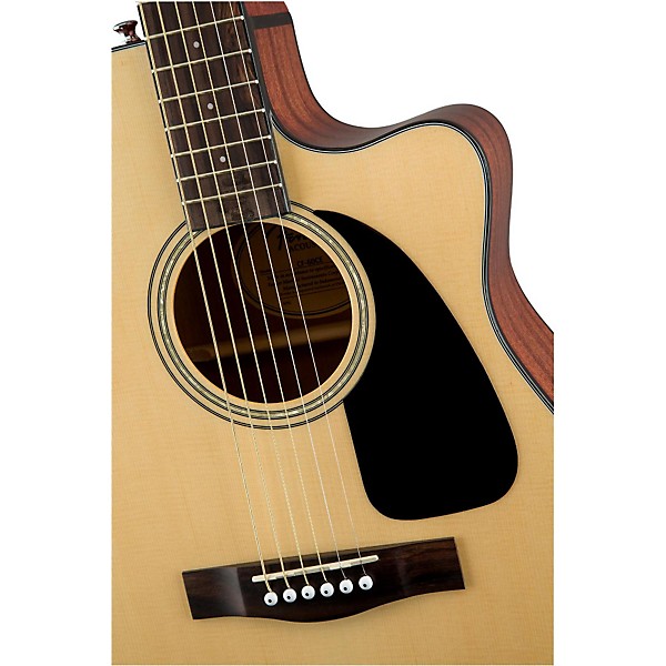 Open Box Fender CF-60CE Folk Acoustic-Electric Guitar Level 2 Black 190839022592