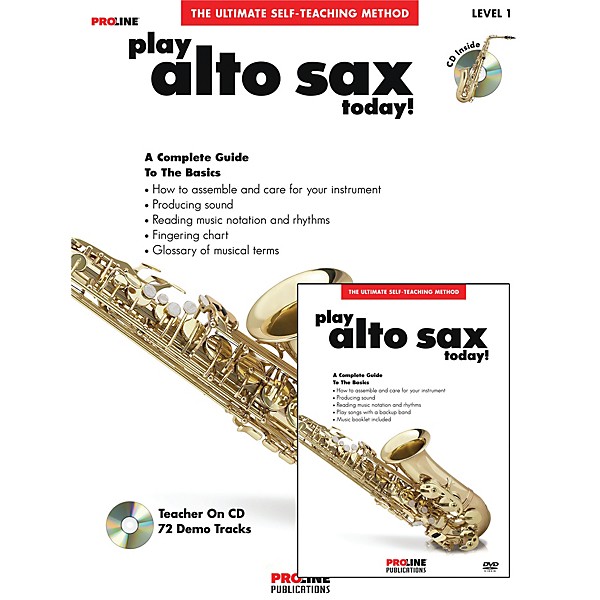 Proline Play Alto Sax Today Beginner's Pack Book/CD/DVD