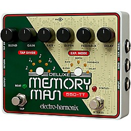 Open Box Electro-Harmonix Deluxe Memory Man Tap Tempo 550 Delay Guitar Effects Pedal Level 1