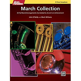 Alfred Accent on Performance March Collection Tenor Sax Book