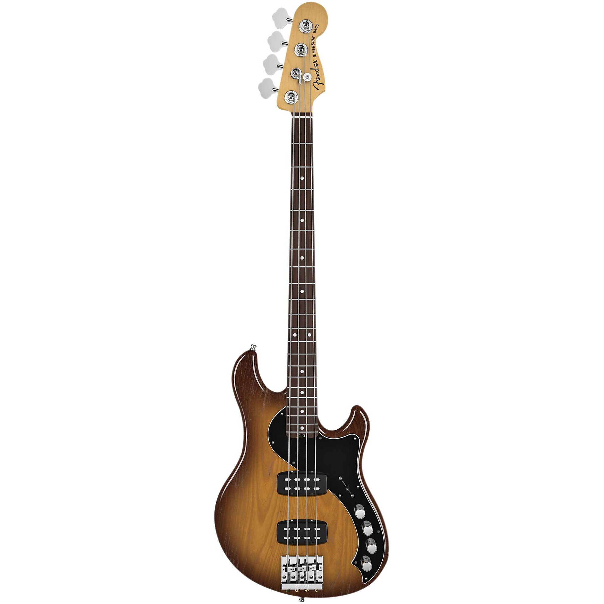 Fender American Deluxe Dimension Bass IV HH Violin Brown Rosewood