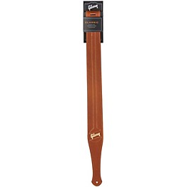 Gibson Classic Leather Guitar Strap with Suede Back Brown