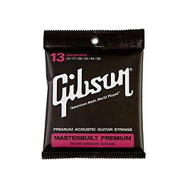Gibson Masterbuilt Premium 80/20 Bronze Medium Acoustic Guitar Strings