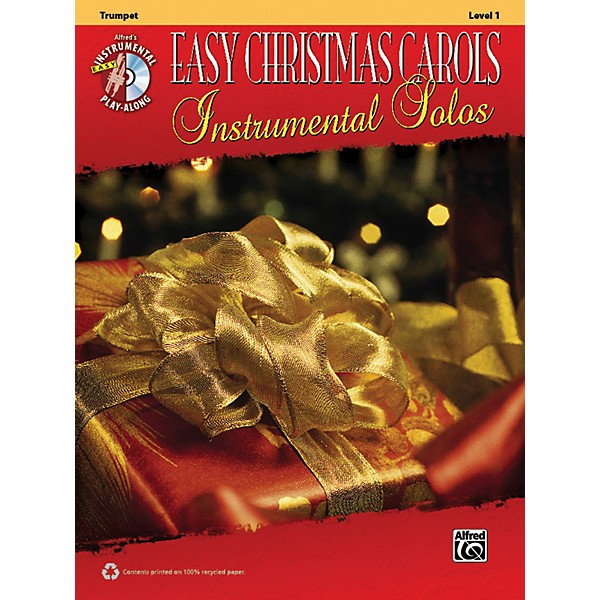 Alfred Easy Christmas Carols Instrumental Solos Trumpet Book & CD