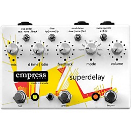 Empress Effects Superdelay Guitar Effects Pedal White