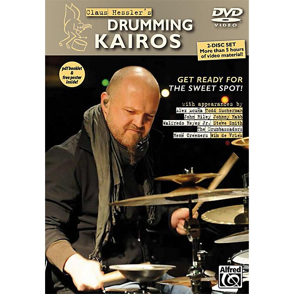 Alfred Claus Hessler's Drumming Kairos 2 DVDs pdf Booklet and Poster
