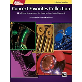 Alfred Accent on Performance Concert Favorites Collection Baritone Sax Book