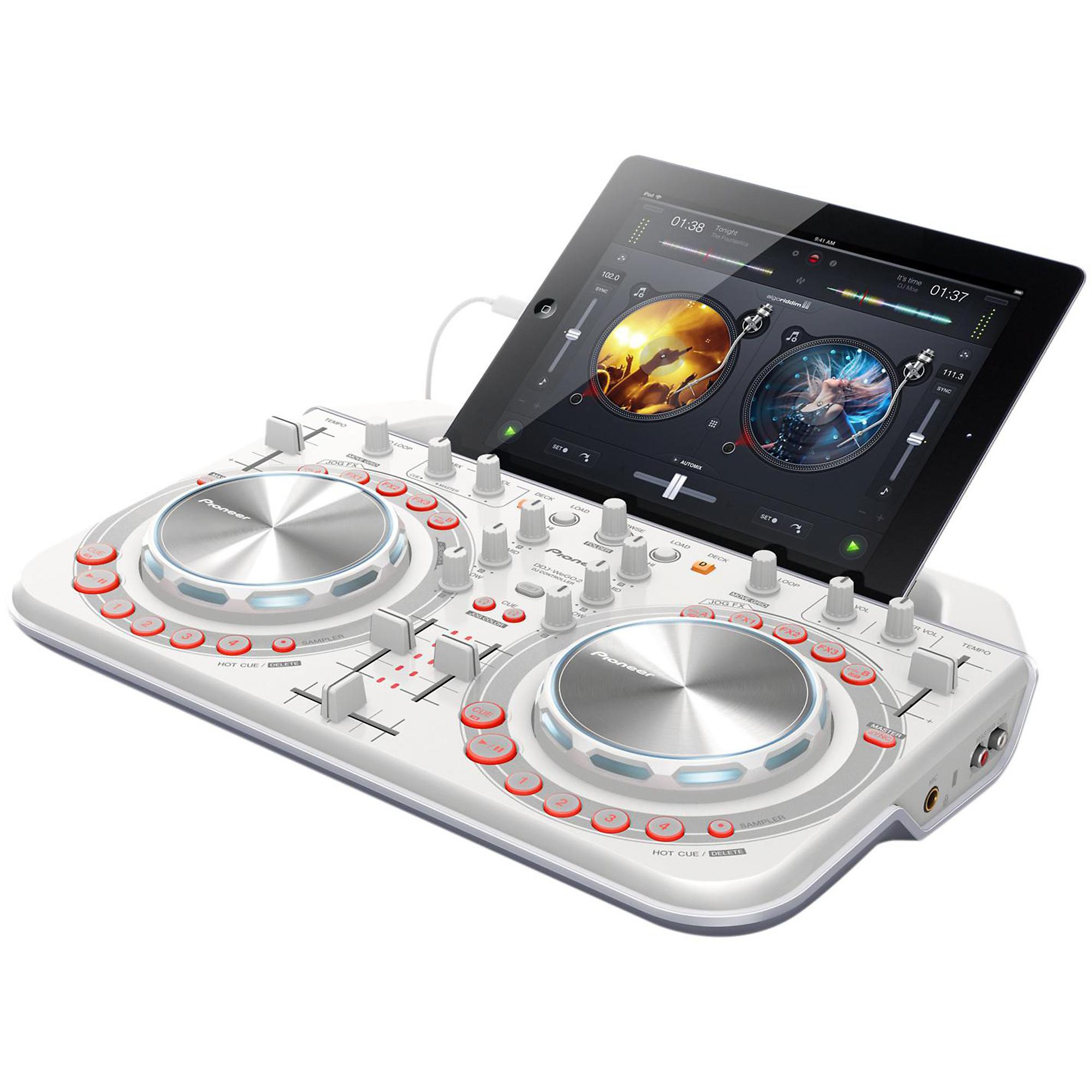 Pioneer DJ DDJ-WeGO2-W Compact iOS DJ Contoller (White) | Guitar