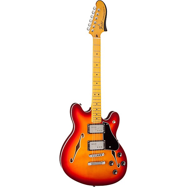 Fender Starcaster Semi-Hollowbody Electric Guitar Aged Cherry Burst Maple Fingerboard