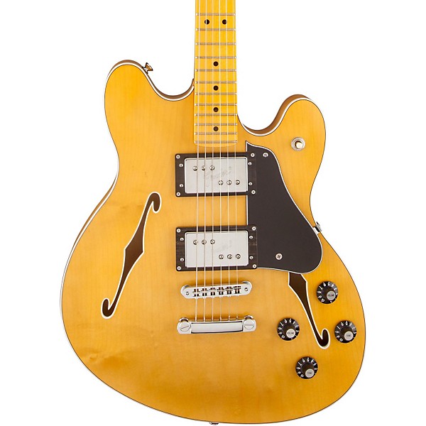Fender Starcaster Semi-Hollowbody Electric Guitar Natural Maple Fingerboard