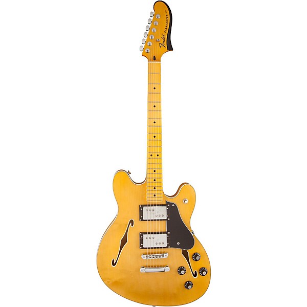 Fender Starcaster Semi-Hollowbody Electric Guitar Natural Maple Fingerboard