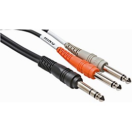 Hosa STP204 BLM 1/4" TRS Male to Dual 1/4" TS Y-Cable - 4 Meters 4 m
