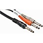 Hosa STP204 BLM 1/4" TRS Male to Dual 1/4" TS Y-Cable - 4 Meters 4 m thumbnail