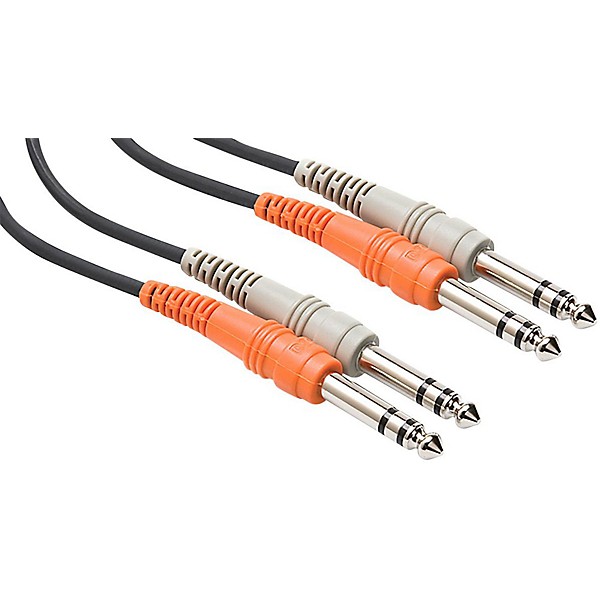 Open Box Hosa CSS203 Balanced Dual 1/4in TRS Male to Balanced Dual 1/4in TRS Male Patch Cable Level 1 3 m