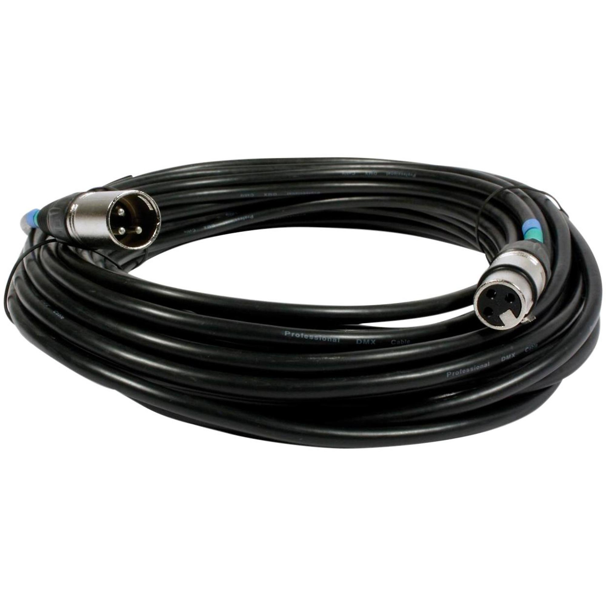 Livewire Advantage DMX Serial Data Lighting Cable 25 ft Black
