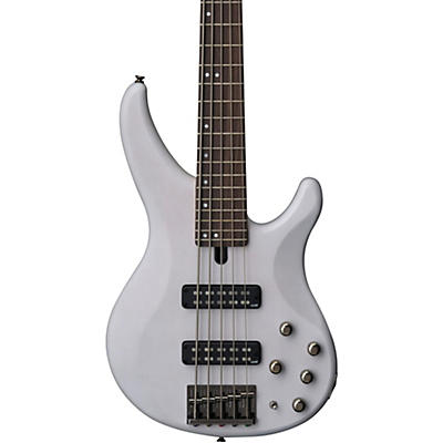 Yamaha Trbx505 5-String Premium Electric Bass Transparent White Rosewood Fretboard for sale