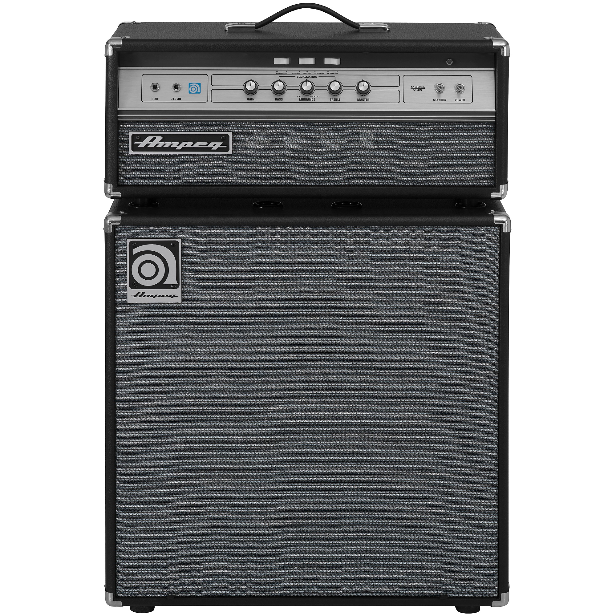 Ampeg V-4B 100W All-Tube Head and SVT-212AV 2x12 Bass Stack