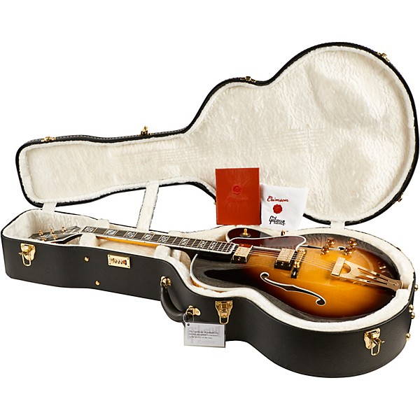 Platinum Gibson Custom Super 400 Hollowbody Electric Guitar