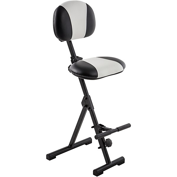 Open Box Mey America Fold Up Seat for Stage or Studio Level 2 White/Black 888365397993