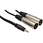 Hosa CYX403M 3.5mm Male TRS to Dual XLR Male Stereo Breakout Y-Cable 3 m thumbnail