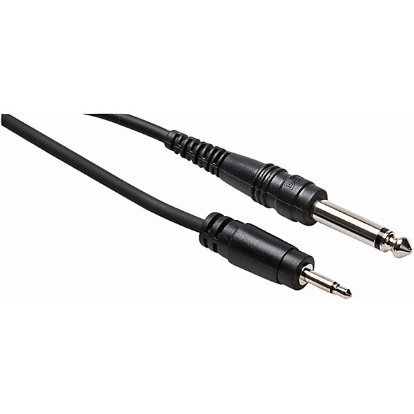 Open Box Hosa Mono 3.5mm Male TRS to 1/4in Male TS Mono Interconnect Patch Cable Level 1 10 ft.