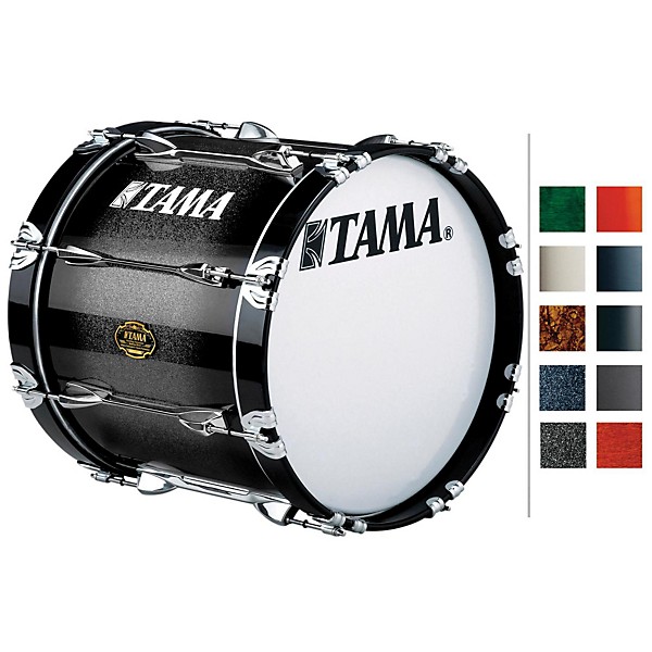 Open Box Tama Marching Maple Bass Drum Level 1 Dark Stardust Fade 14x22