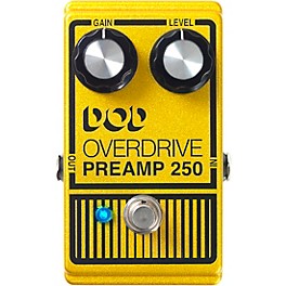 Open Box DOD Analog Overdrive Preamp 250 Guitar Effects Pedal with True-Bypass and LED Level 1