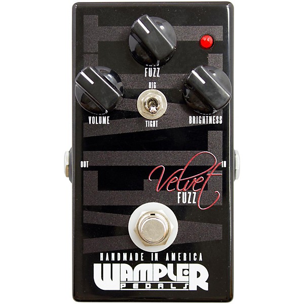 Wampler Velvet Fuzz Guitar Effects Pedal Black