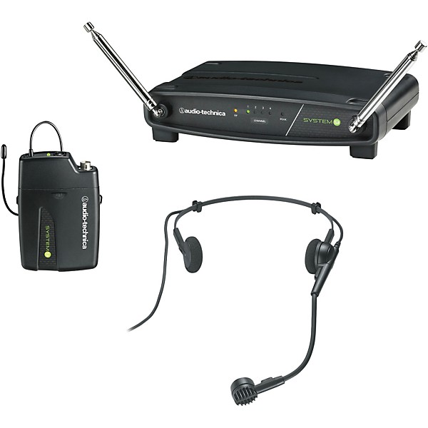 Open Box Audio-Technica ATW-901/H System 9 VHF Wireless Headset Microphone System Level 2 169.505 to 171.905 MHz 190839053374