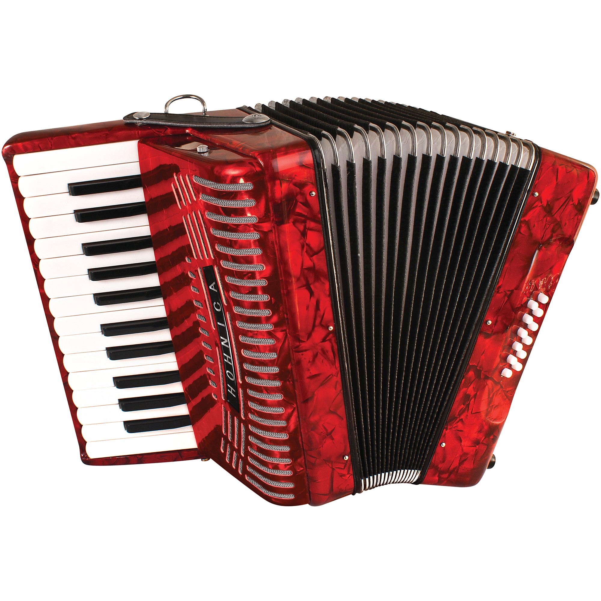 Hohner Hohnica 1303 Beginner 12 Bass Accordion Red | Guitar Center