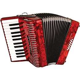 Open Box Hohner Hohnica 1303 Beginner 12 Bass Accordion Level 2 Red 197881110222