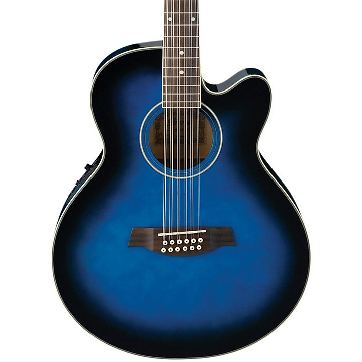 Oscar Schmidt OD312CEWH-A 12-String Cutaway Acoustic-Electric Guitar - White, Right-Handed