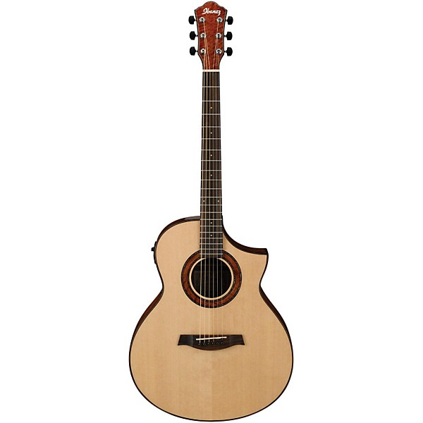 Ibanez AEW23MVNT Movingui Exotic Wood Acoustic-Electric Guitar Gloss Natural