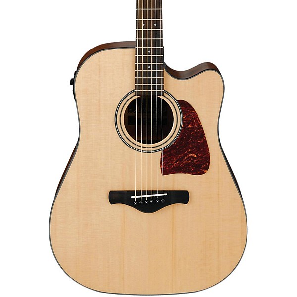 Ibanez AW400C Artwood Solid Top Dreadnought Acoustic-Electric Guitar Natural