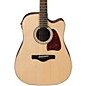 Ibanez AW400C Artwood Solid Top Dreadnought Acoustic-Electric Guitar Natural thumbnail