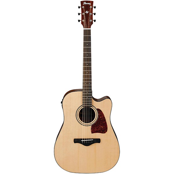 Ibanez AW400C Artwood Solid Top Dreadnought Acoustic-Electric Guitar Natural