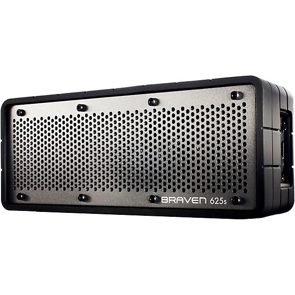 Braven 625S Portable Wireless Speaker Black Silicone Housing with Gray Grill