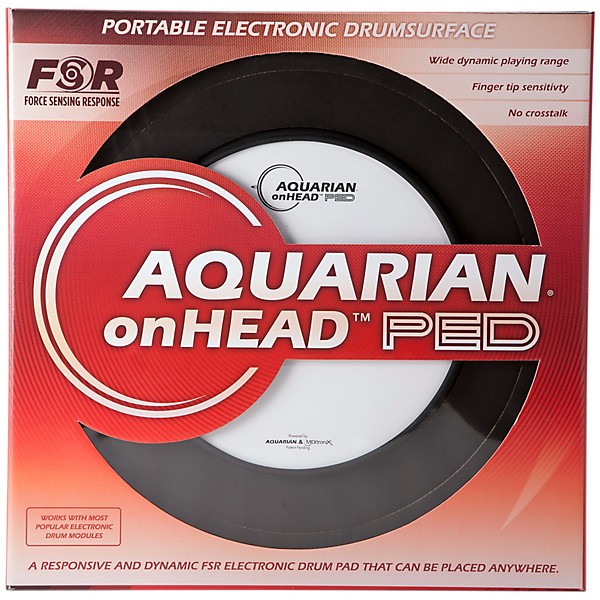 Open Box Aquarian onHEAD Portable Electronic Drumsurface Bundle Pak Level 2 10 in. 190839333766