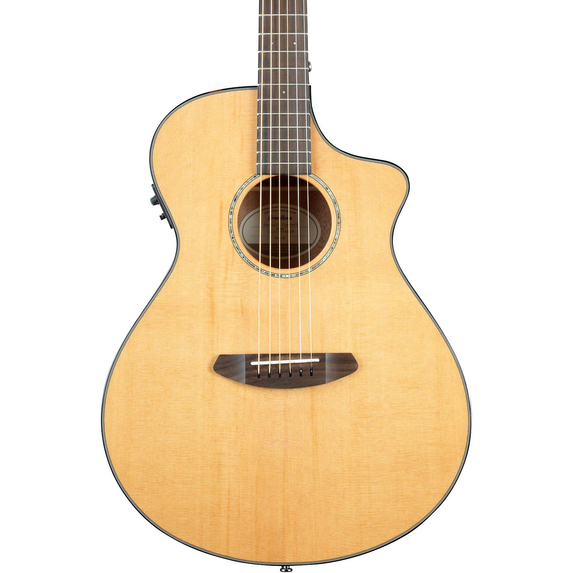 Breedlove Pursuit Concert Acoustic-Electric Guitar Natural