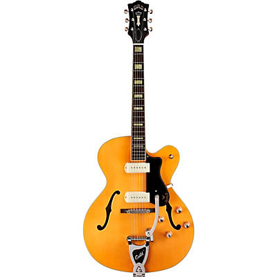 Guild X-175B Manhattan Hollowbody Archtop Electric Guitar With Guild Vibrato Tailpiece Blonde for sale