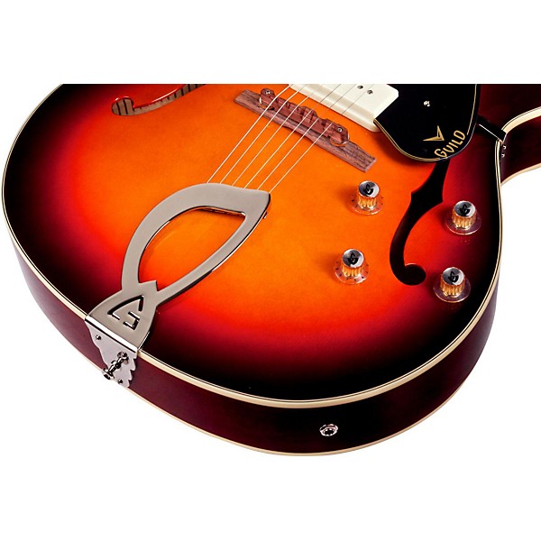 Open Box Guild X-175 Manhattan Hollowbody Archtop Electric Guitar Level 2 Antique Burst 190839652638