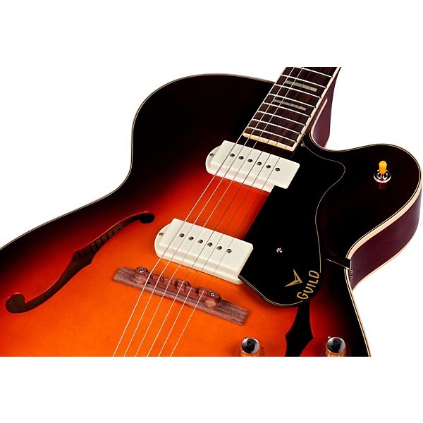 Open Box Guild X-175 Manhattan Hollowbody Archtop Electric Guitar Level 2 Antique Burst 190839652638