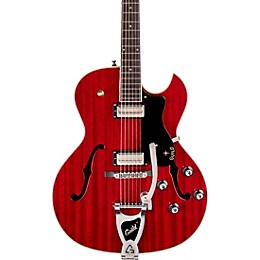 Guild Starfire III Hollowbody Archtop Electric Guitar With Guild Vibrato Tailpiece Cherry Red
