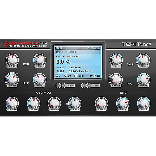 Tek'it Audio Genobazz Pro Monophonic Virtual Synthesizer Plug-in Software Download